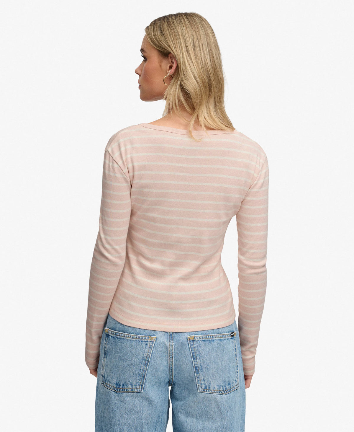 Rose Blush Pink Stripe