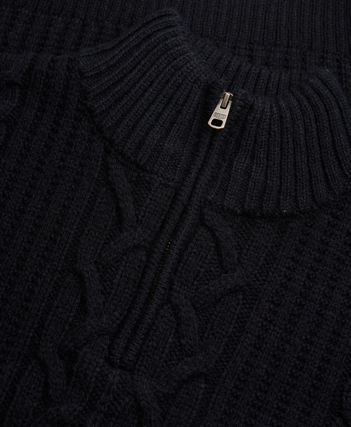 Jacob Cable Half Zip Knit