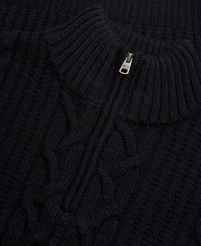 Jacob Cable Half Zip Knit
