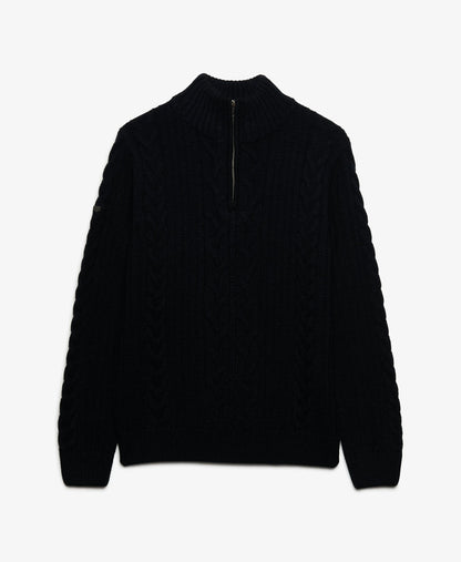 Jacob Cable Half Zip Knit