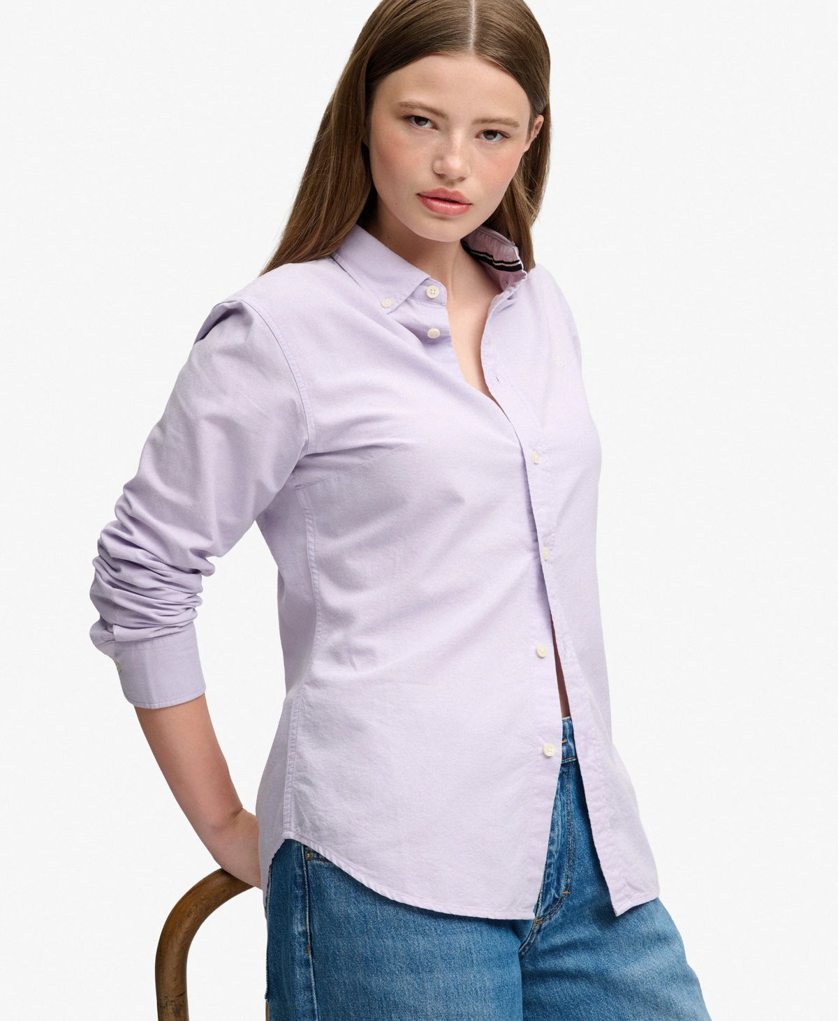 Light Lavender Purple Chambray