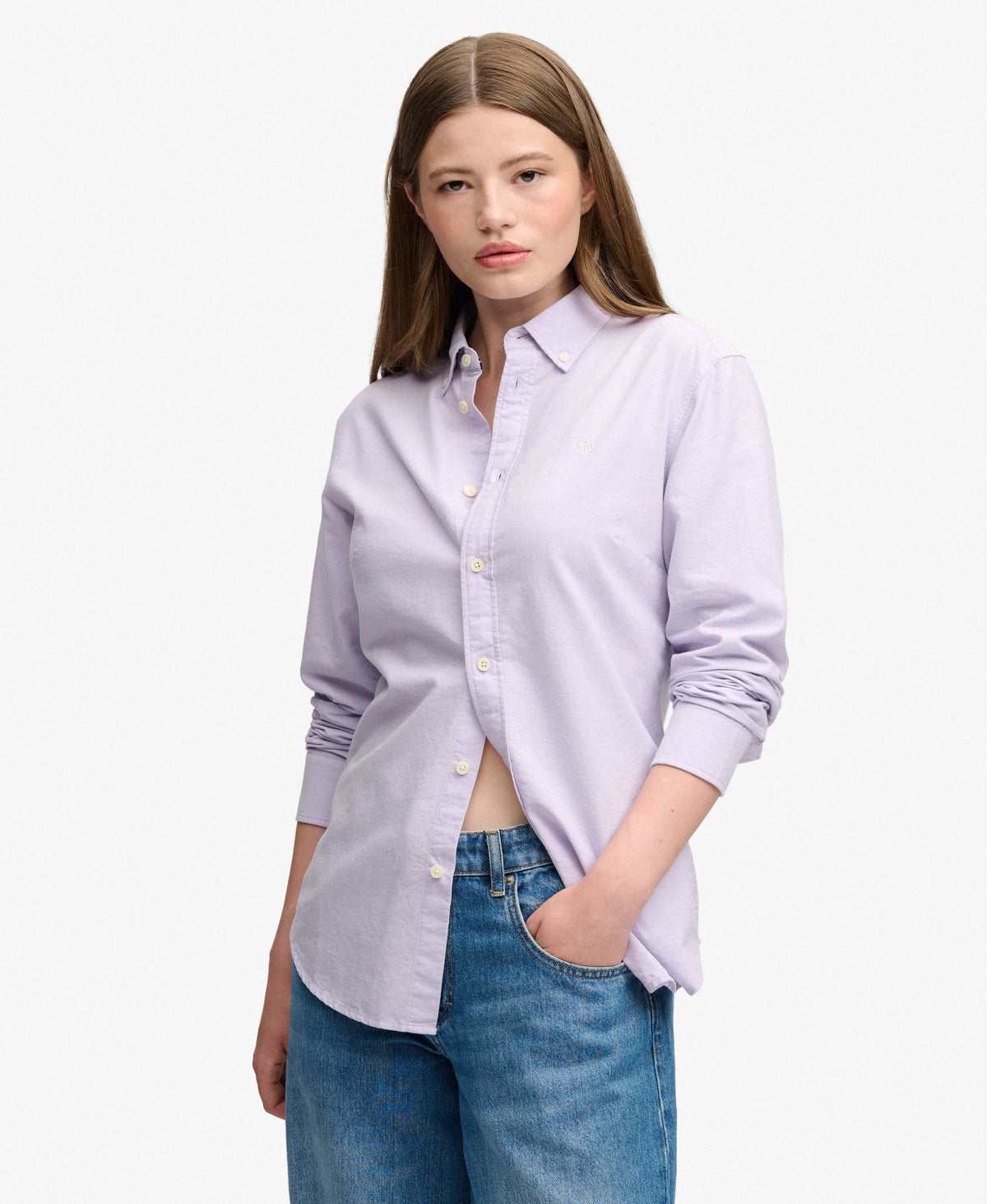 Light Lavender Purple Chambray