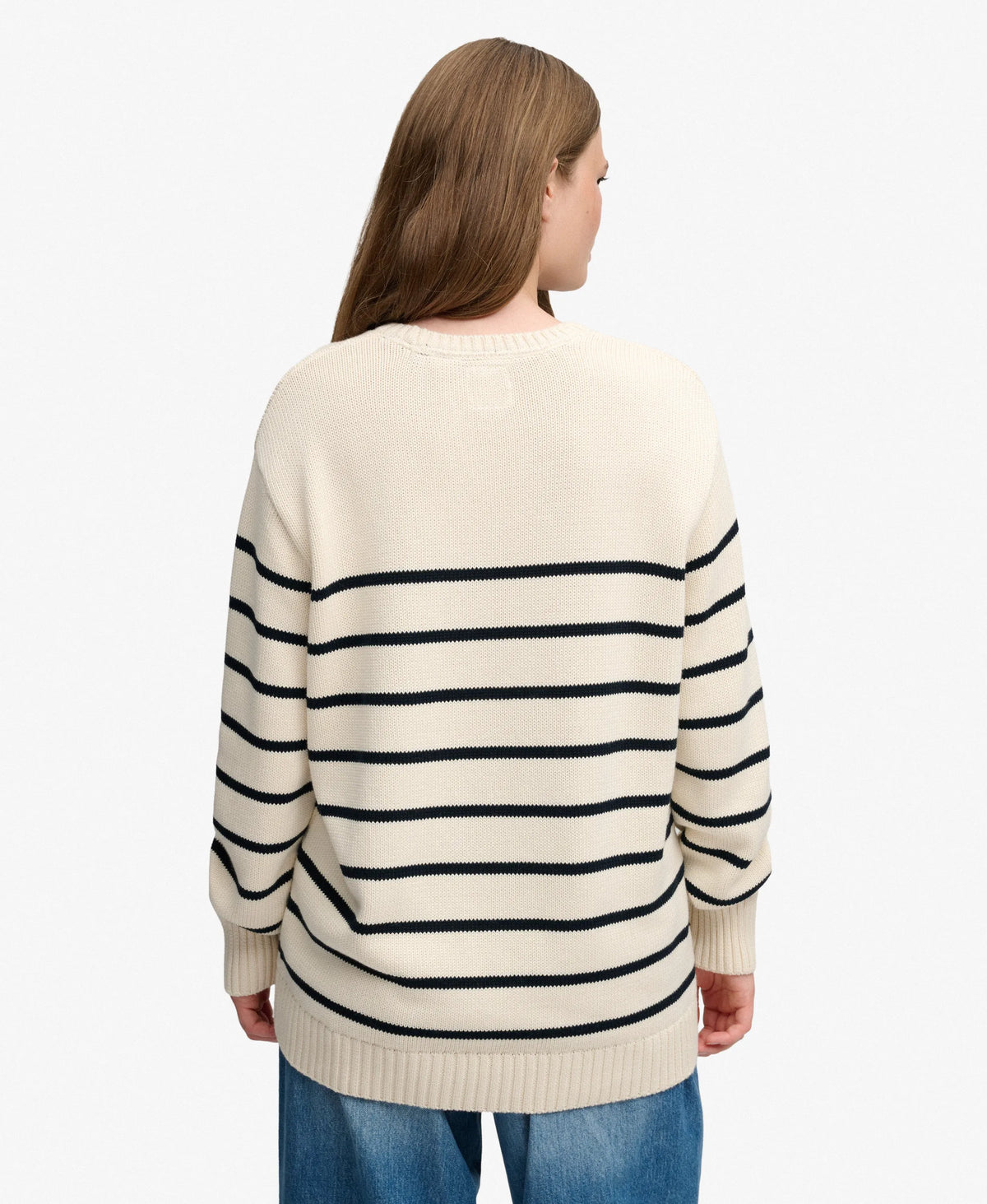 OFF WHITE/NAVY STRIPE