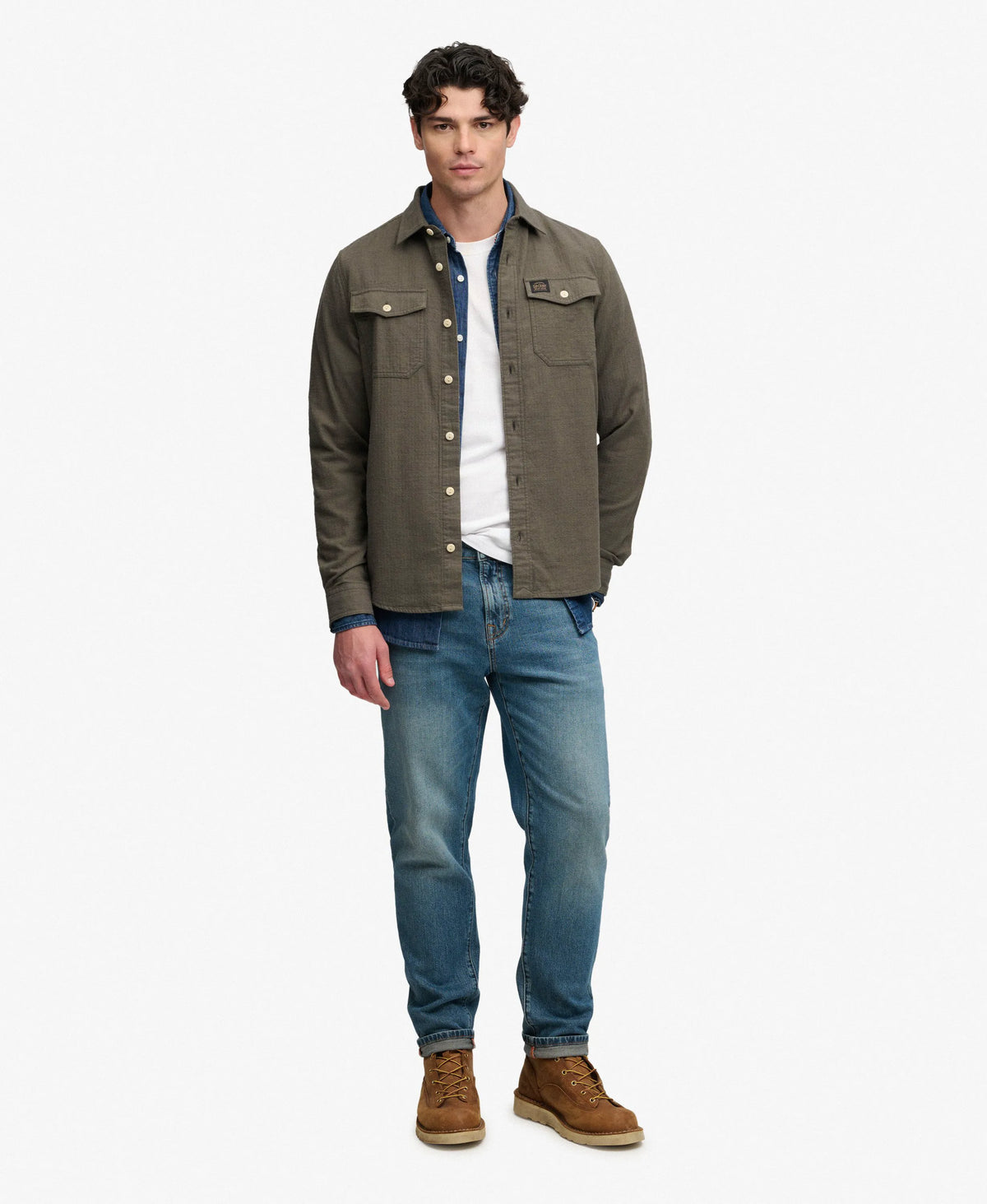 Olive Green Slub