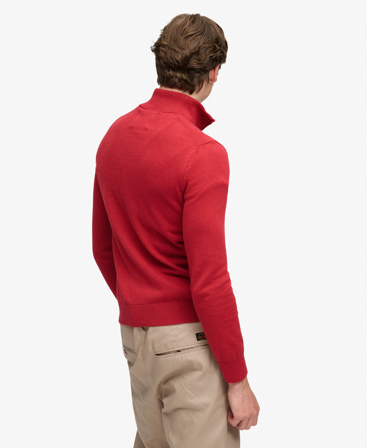 Preppy Essential Cotton Half Zip Jumper
