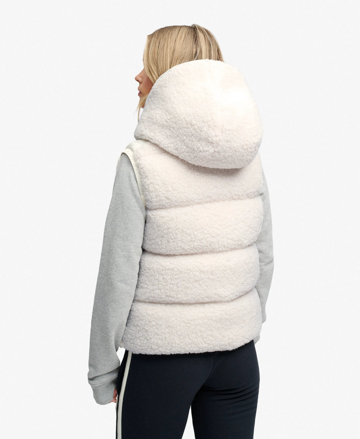 Borg Hooded Puffer Gilet