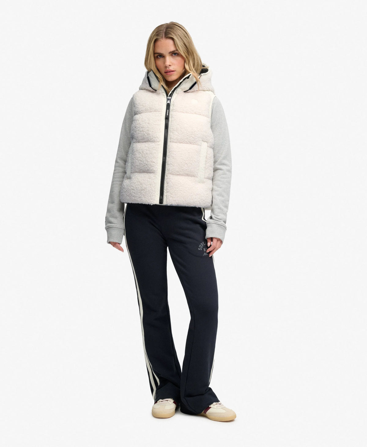 Borg Hooded Puffer Gilet