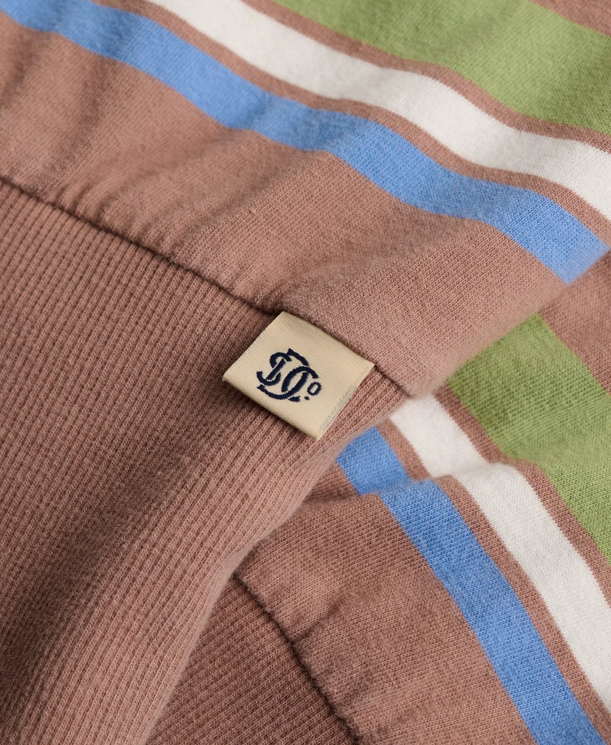 Deep Rib Stripe Bardot Top