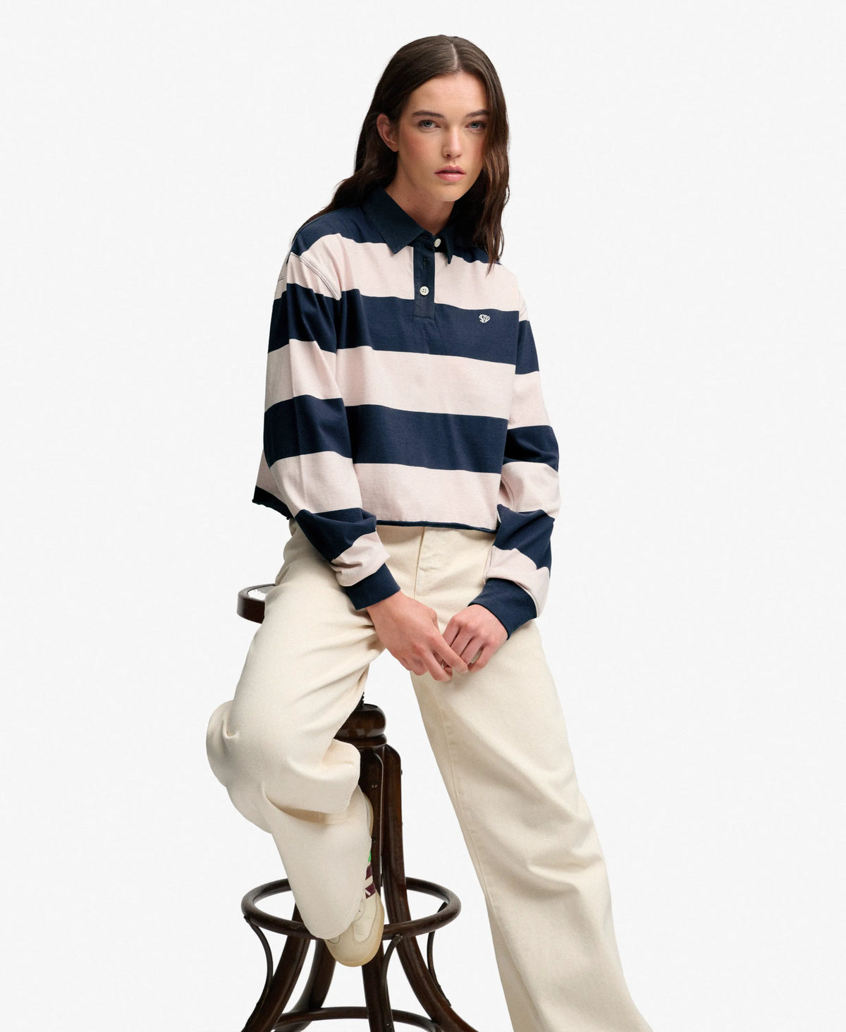 Standard Navy/Pink Stripe