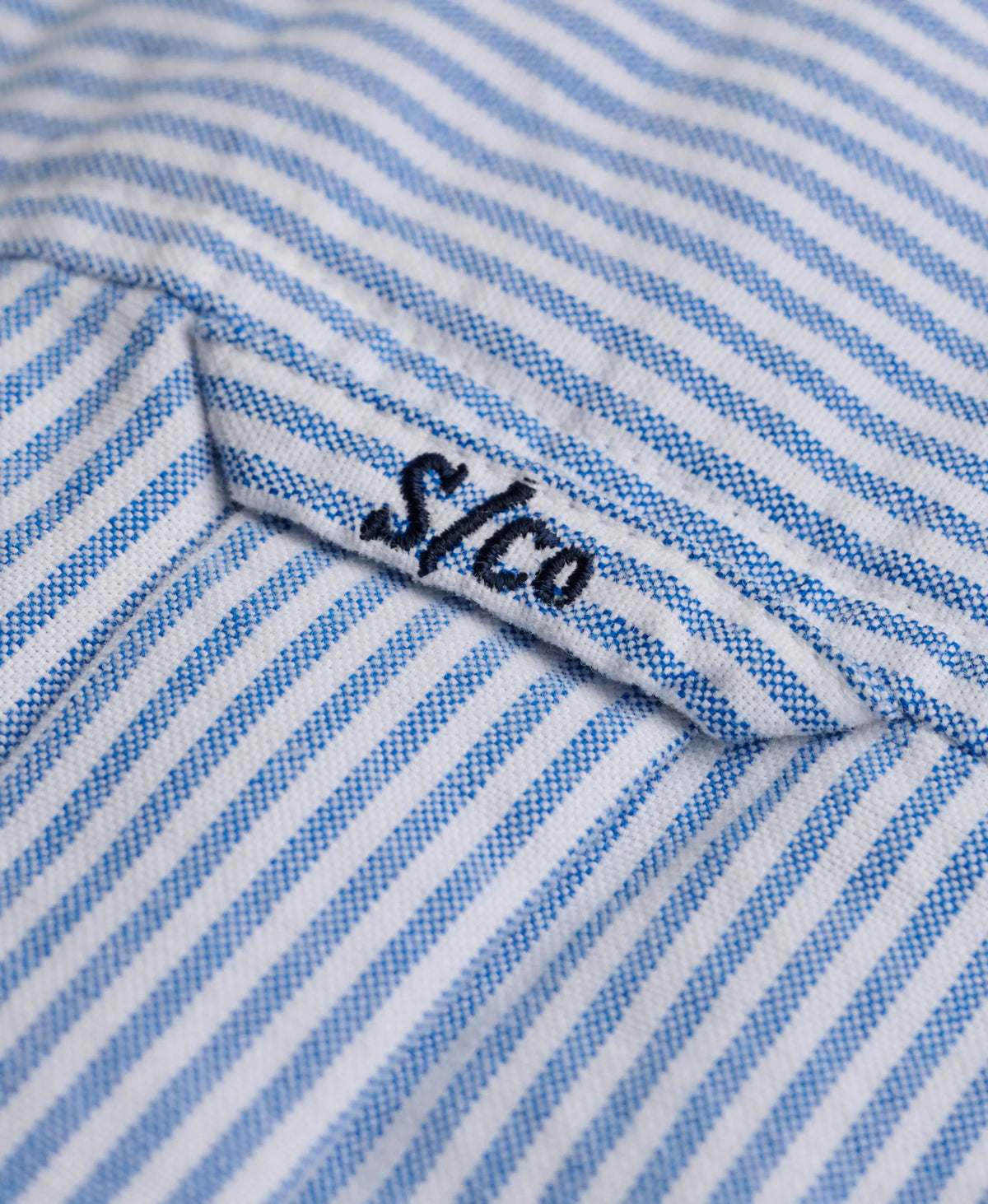 Azure Blue Mini Stripe