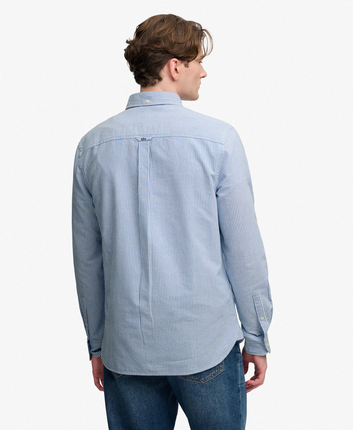 Azure Blue Mini Stripe