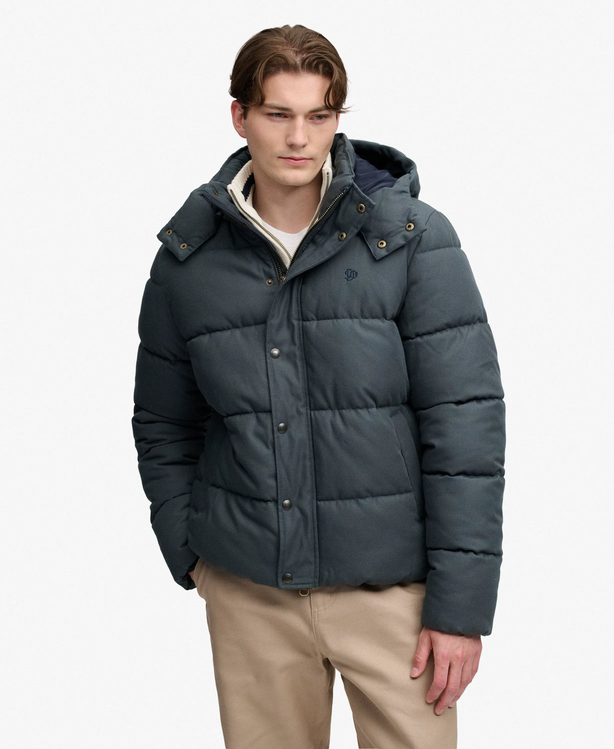 Olive/Navy Check