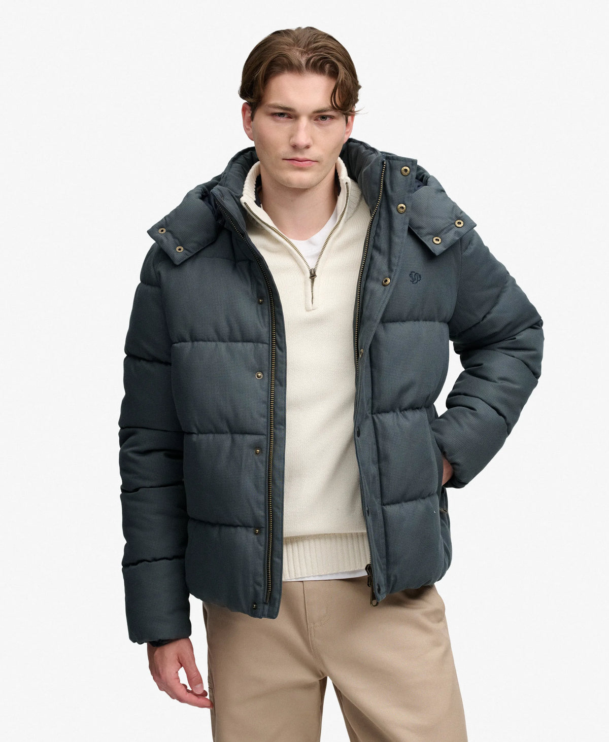 Olive/Navy Check
