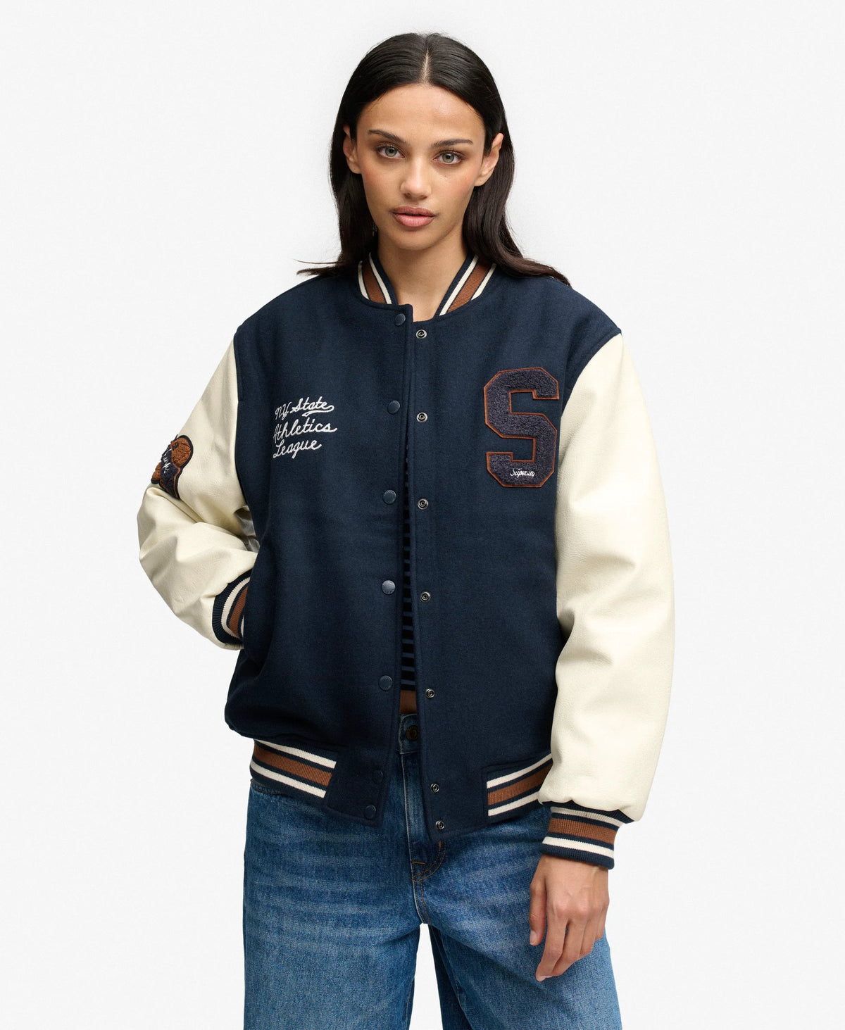 Patch Varsity Bomber Jacket