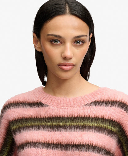 Pink Green Stripe
