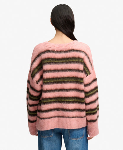 Pink Green Stripe