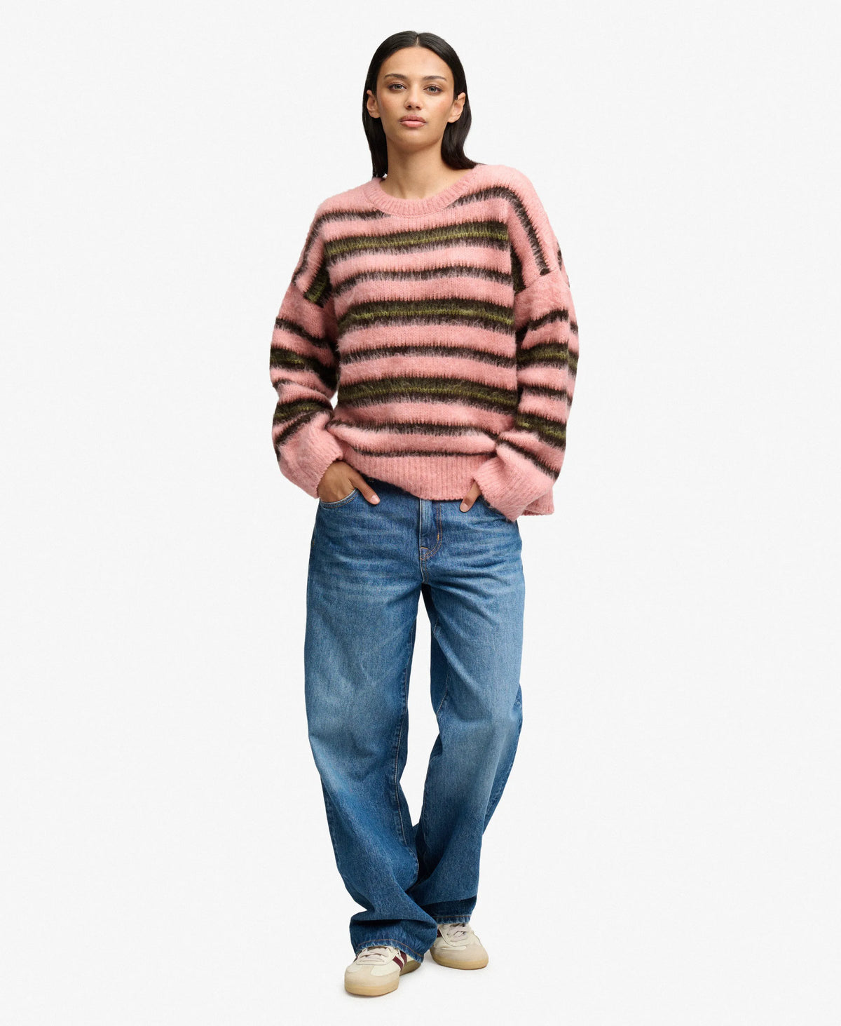 Pink Green Stripe