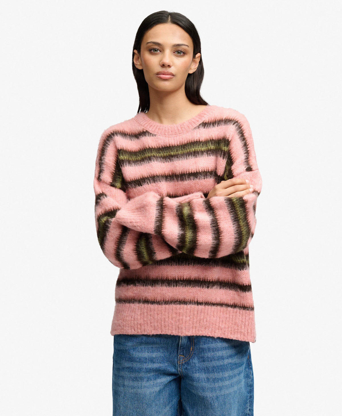 Pink Green Stripe