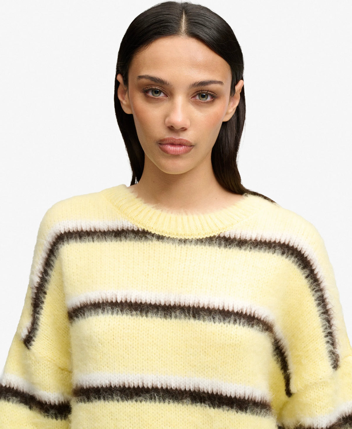 Butter Yellow Brown Stripe