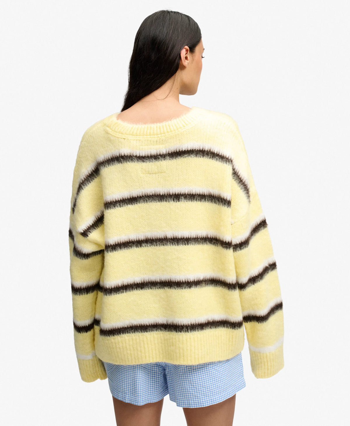 Butter Yellow Brown Stripe