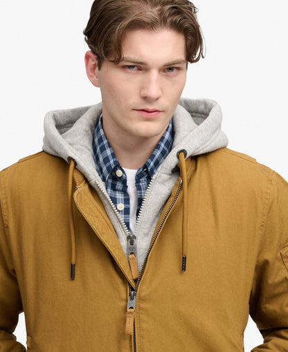 Hooded Canvas MA1 Bomber Jacket