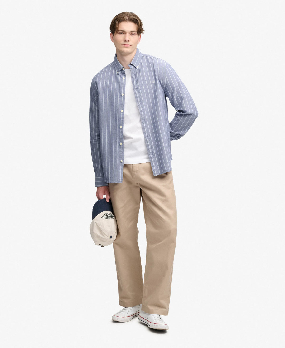 Twin Chalk Indigo Stripe