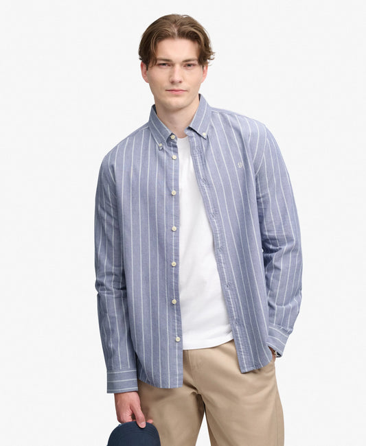 Twin Chalk Indigo Stripe
