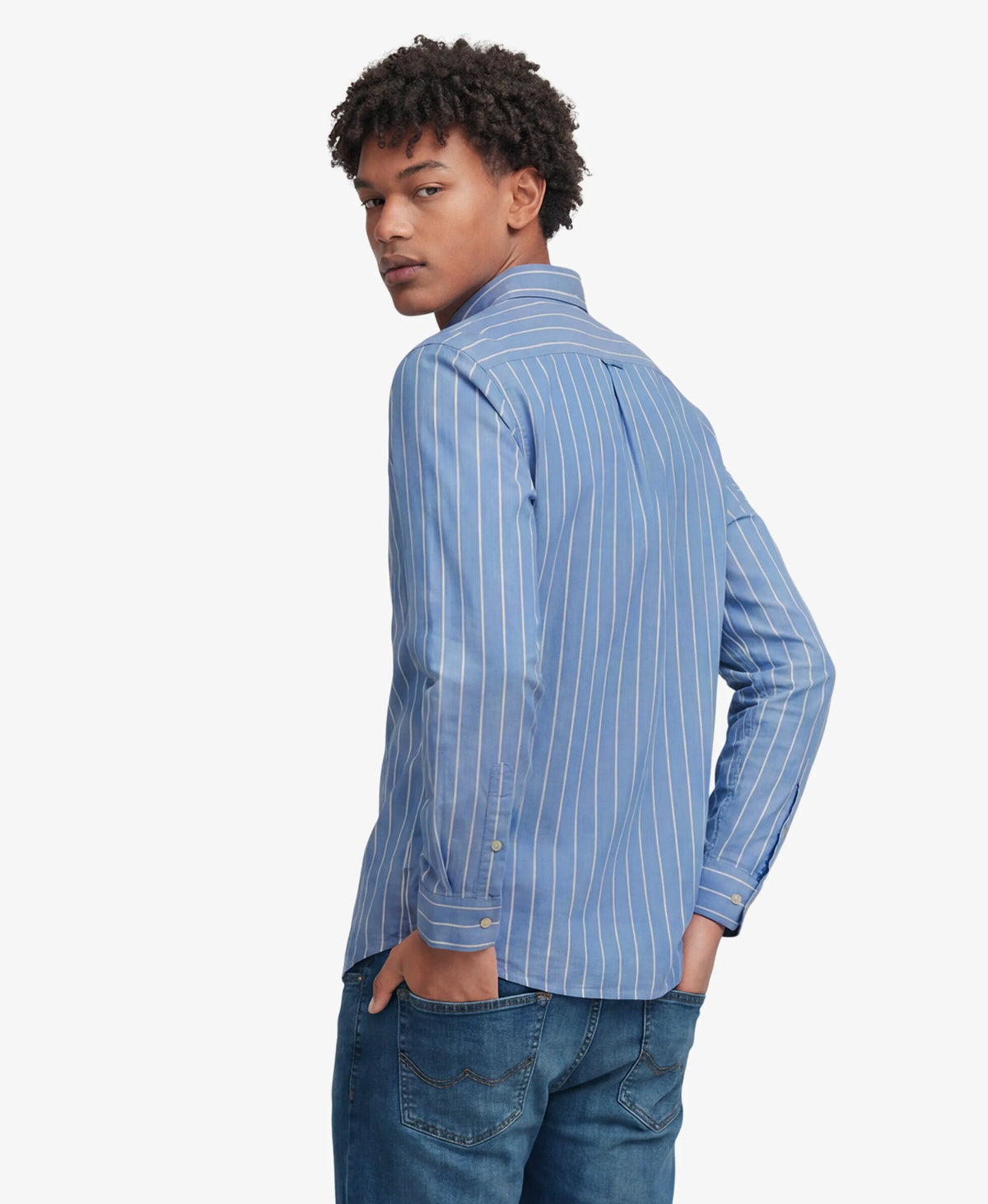Twin Chalk Blue Stripe