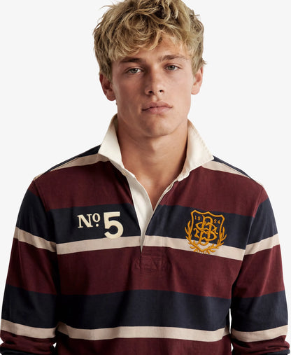 Port/Navy Stripe