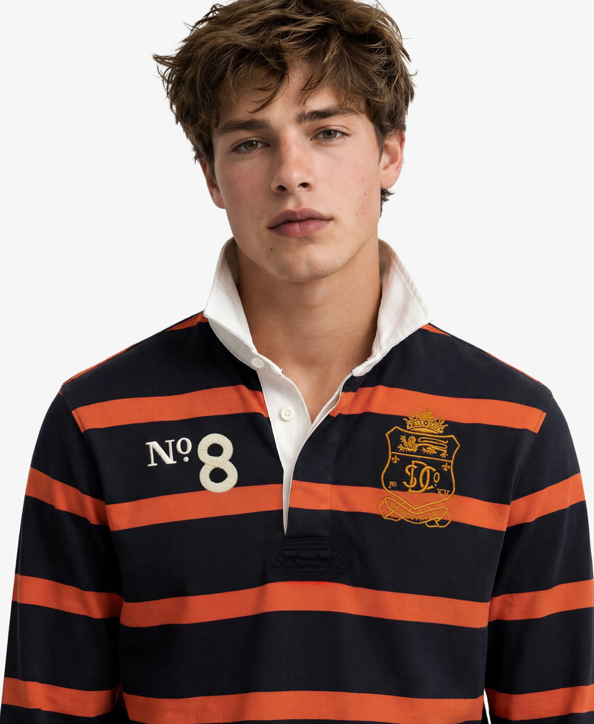 Navy/Orange Stripe