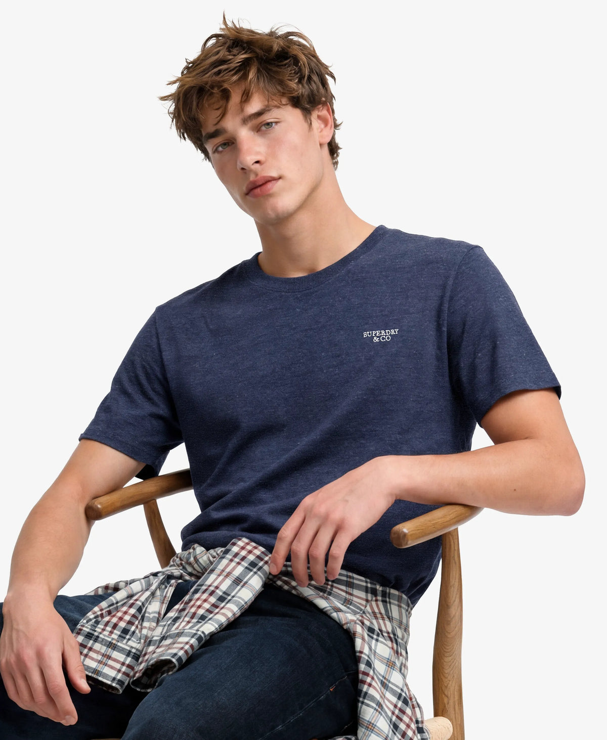Dark Indigo Blue Marl/Cream