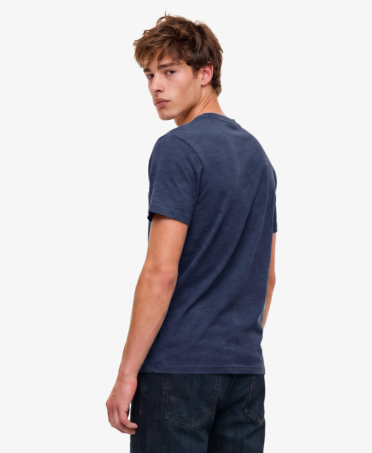 Dark Indigo Blue Marl/Cream