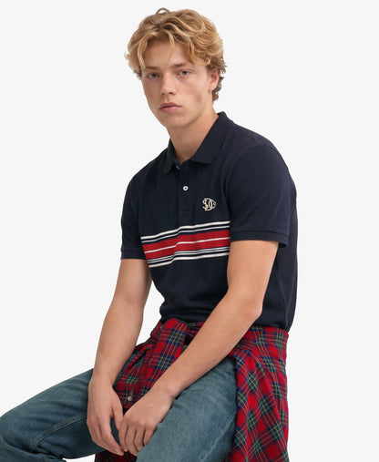 NAVY CHEST BAND STRIPE