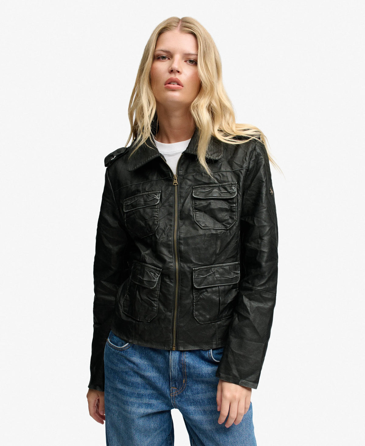 Angelina Faux Leather Jacket