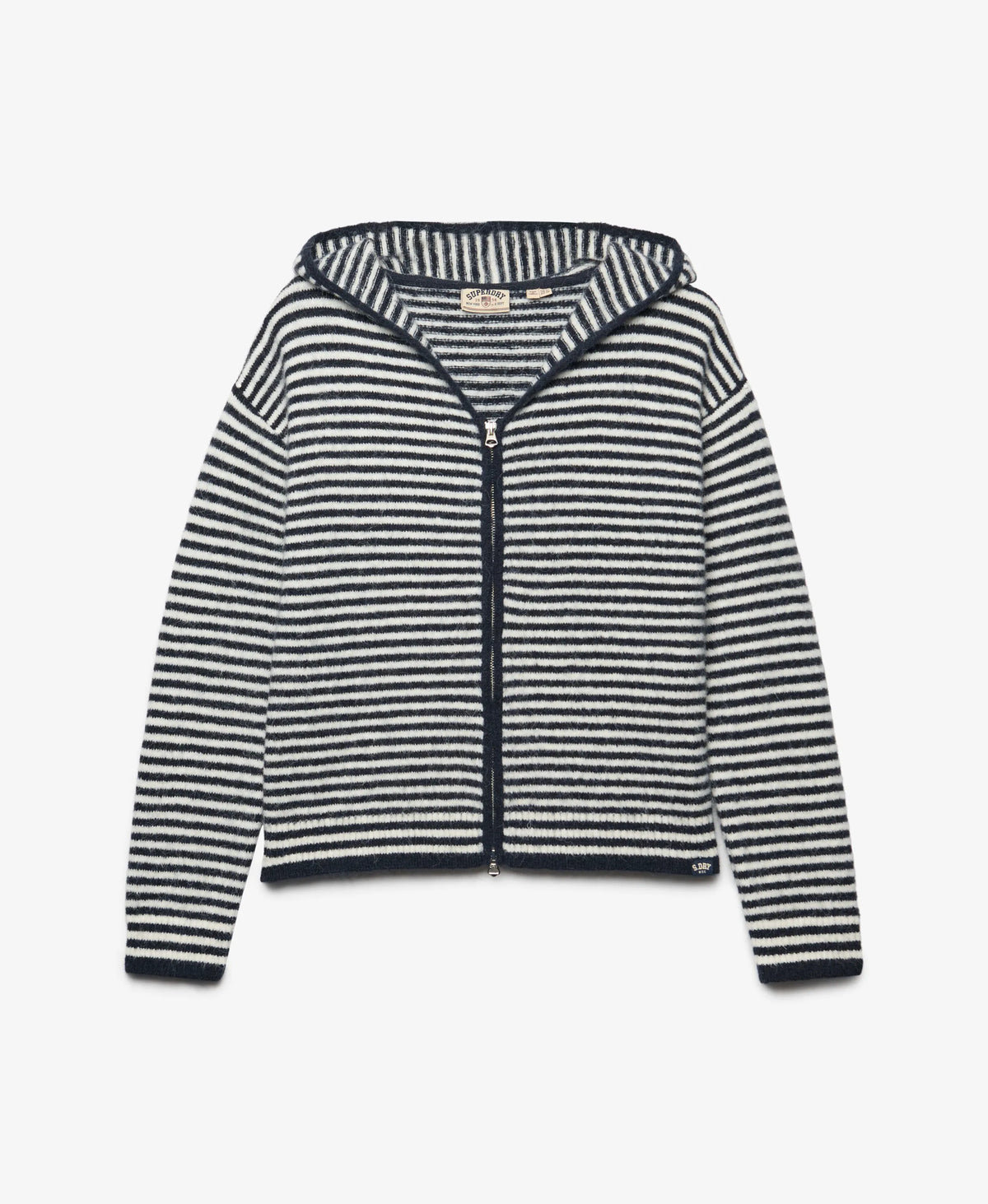 Navy/Off White Stripe
