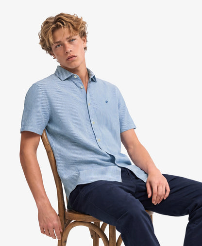 Blue Chalk Stripe