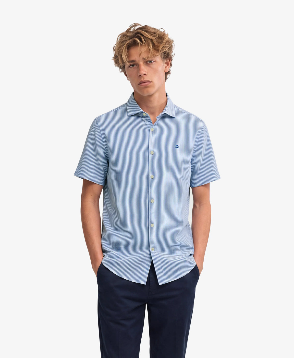 Blue Chalk Stripe