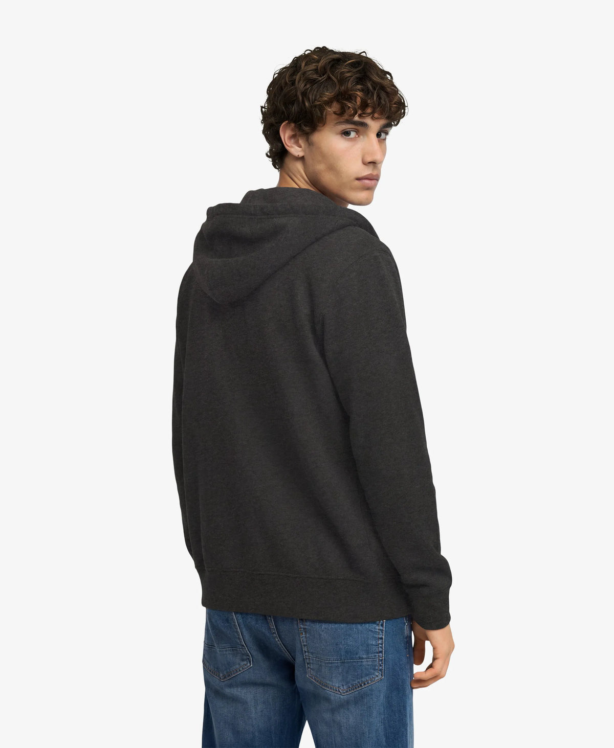Monogram Embroidered Zip Hoodie