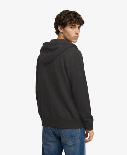 Monogram Embroidered Zip Hoodie