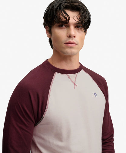 White Sand/Dark Oxblood