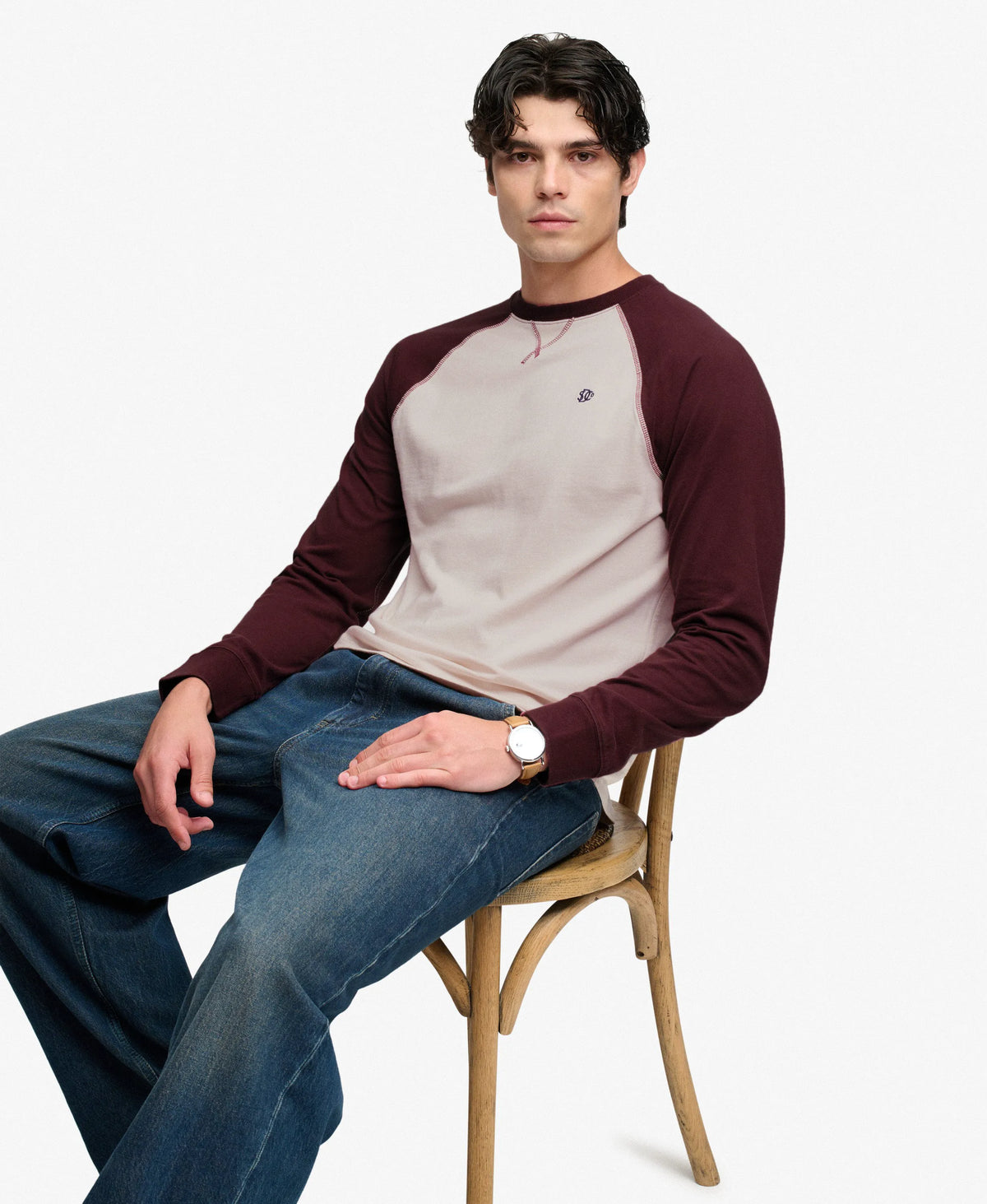 White Sand/Dark Oxblood