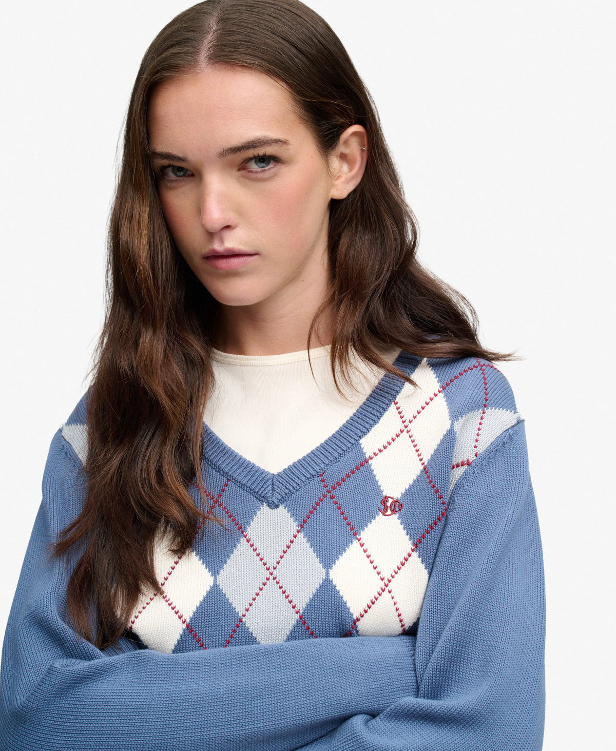 Mid Blue Argyle