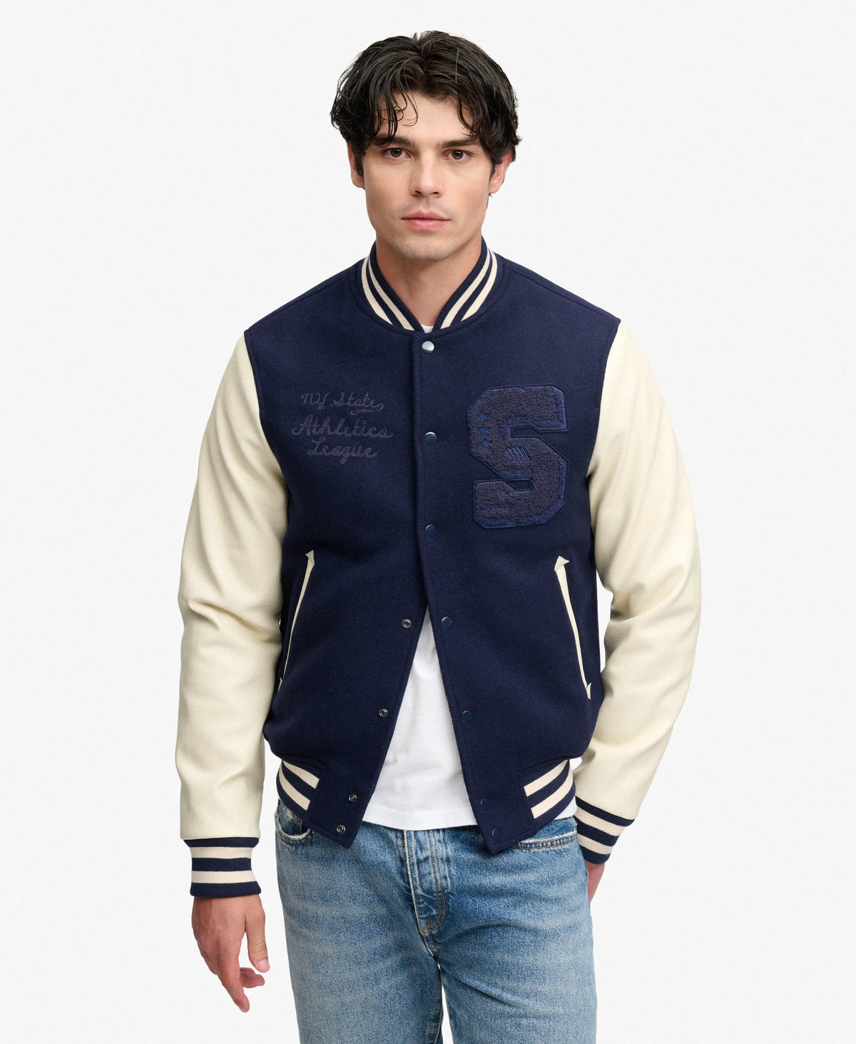 NAVY/CREAM