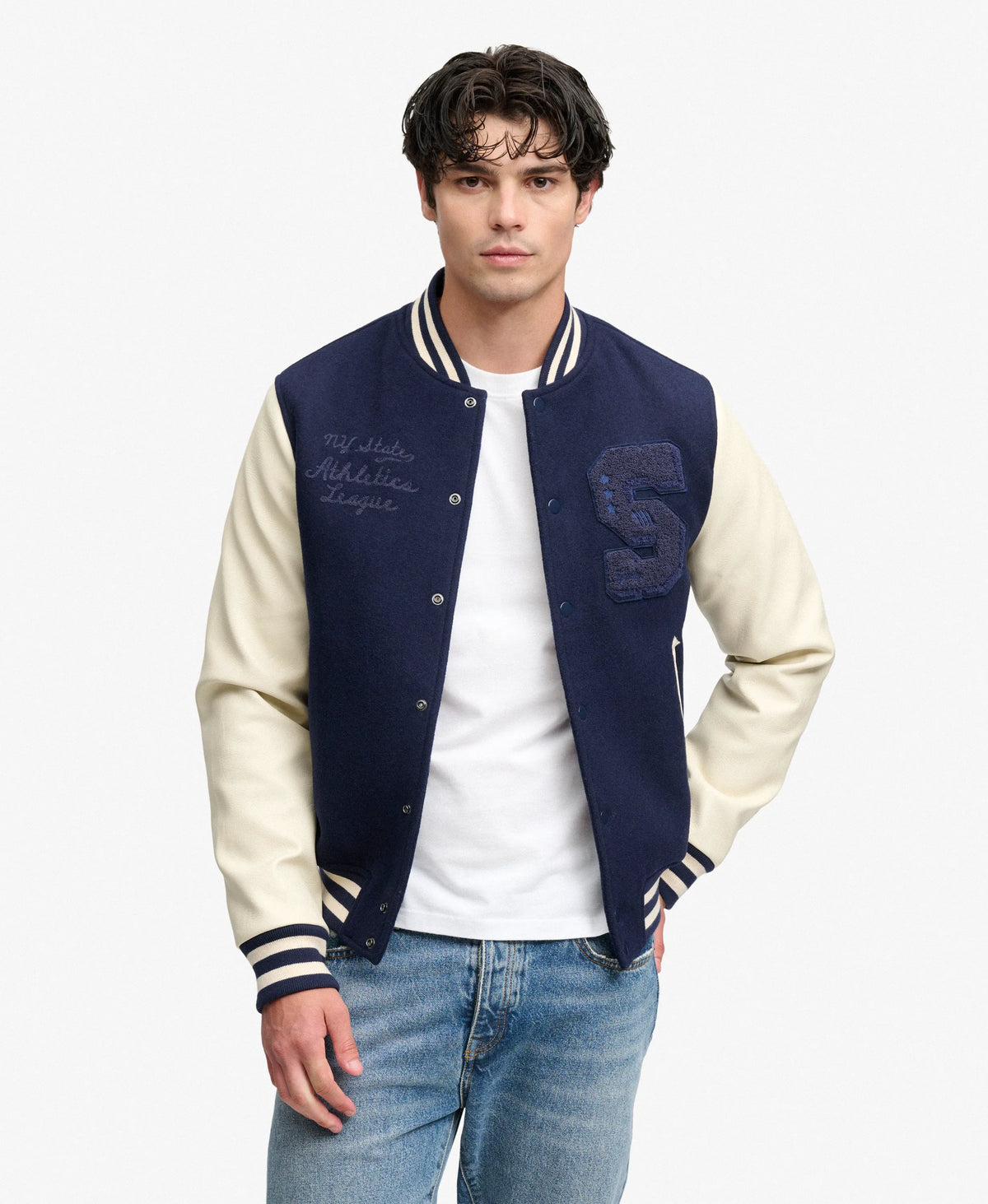 NAVY/CREAM