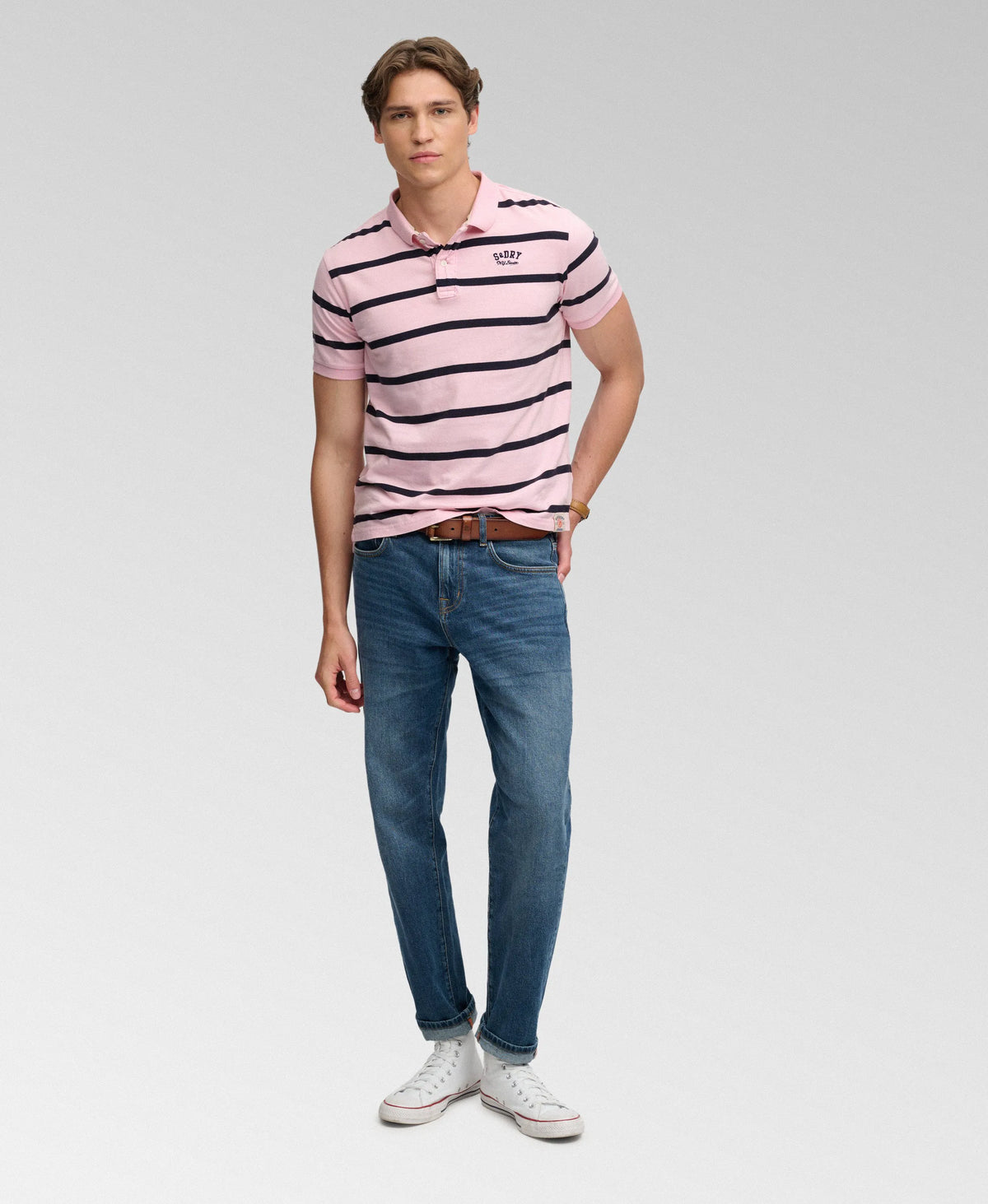 Pink Navy Stripe