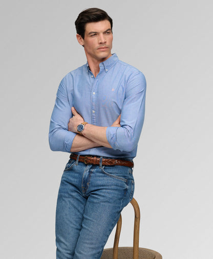 AZURE BLUE CHAMBRAY OXFORD