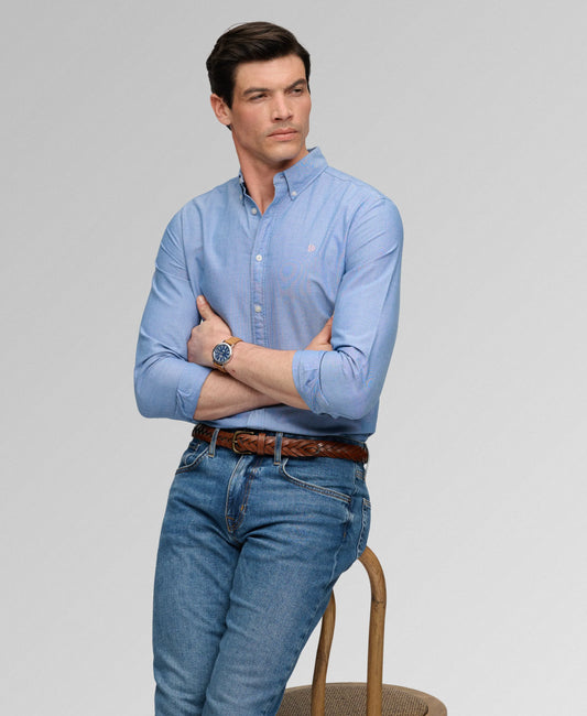 AZURE BLUE CHAMBRAY OXFORD