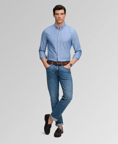 AZURE BLUE CHAMBRAY OXFORD