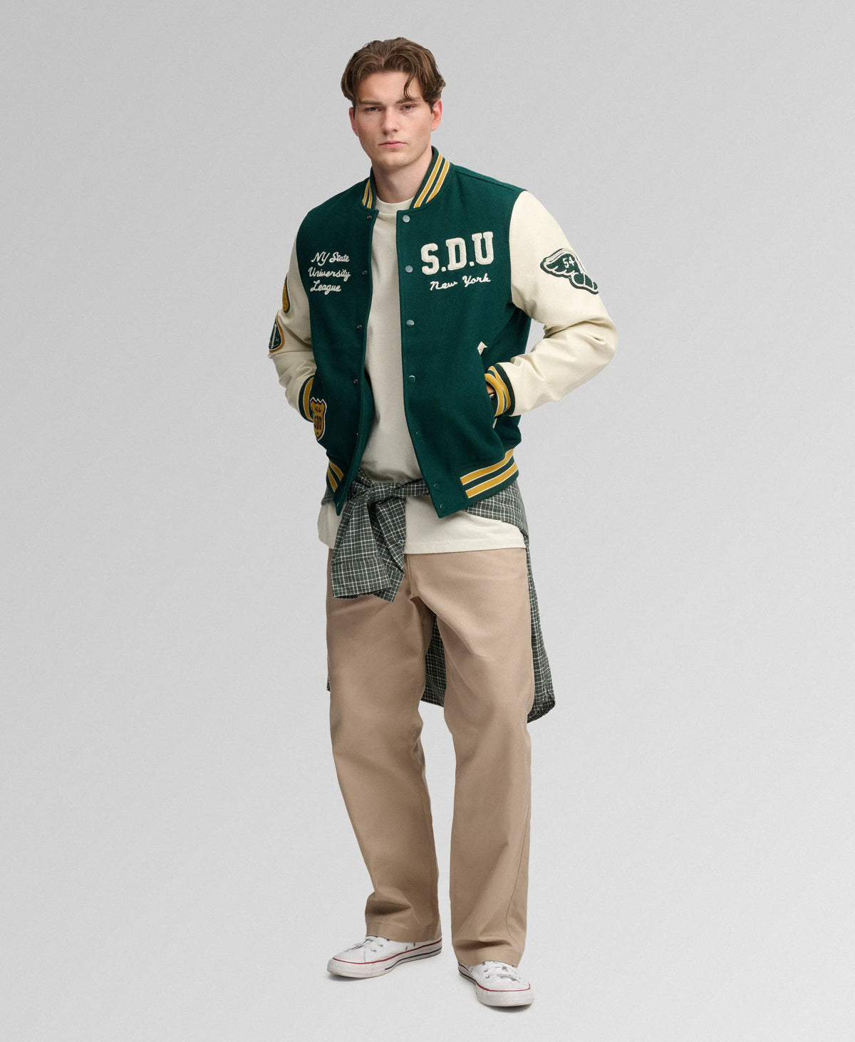 Dark Pine Green/Oatmeal
