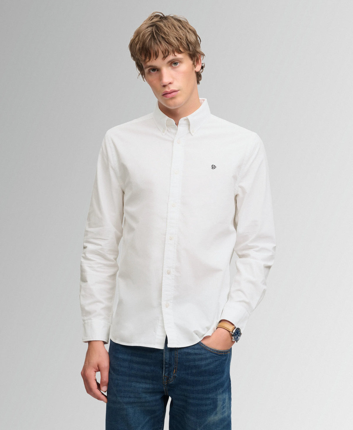 Optic White Oxford